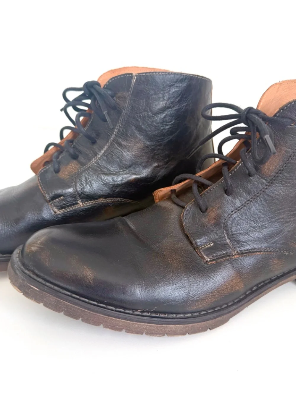 Mens Bed Stu Bradley Plain RoundT oe Boot Black Rustic, Size 11.5, Rarely Worn